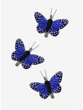 Blue Butterfly Hair Clip Set, , hi-res