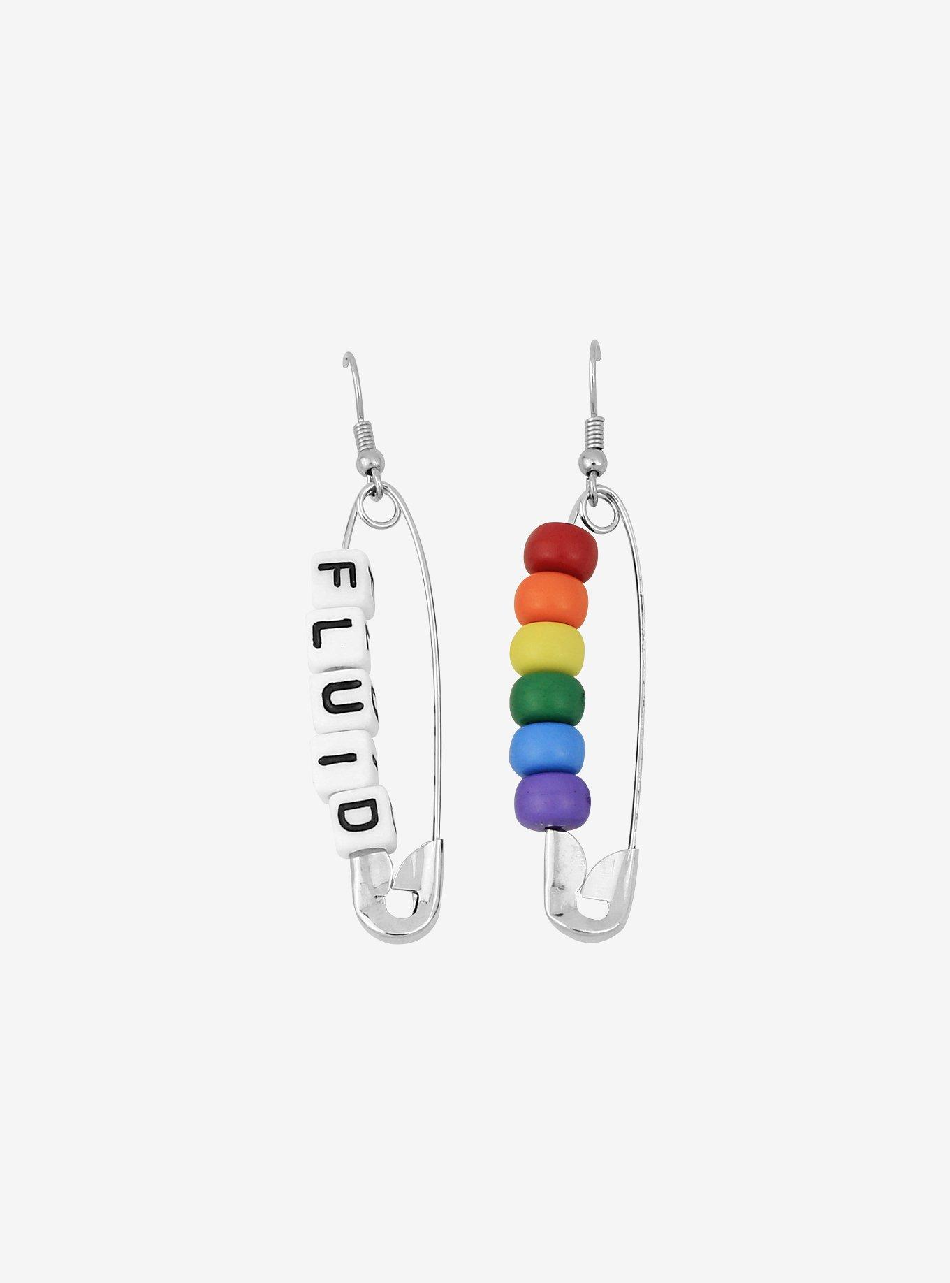 Safety pin earrings hot on sale topic