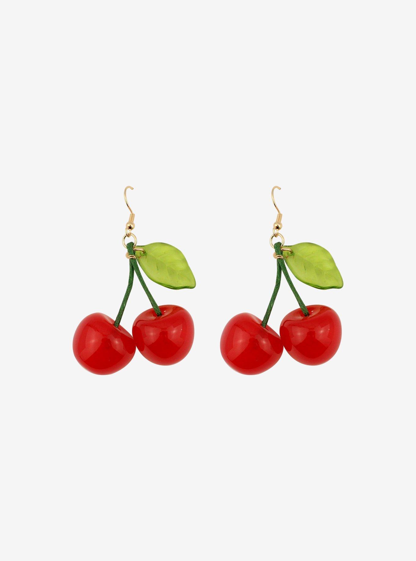 Cherry Drop Earrings, , hi-res