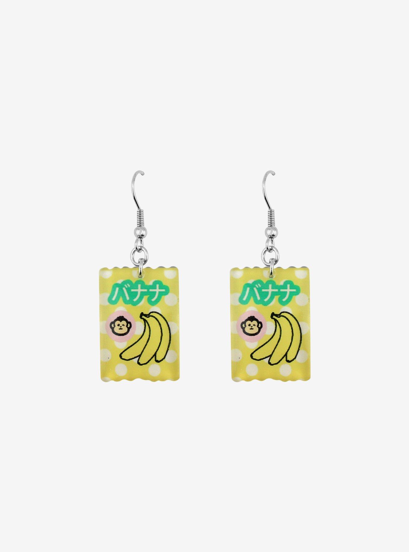 Monkey Banana Candy Drop Earrings, , hi-res