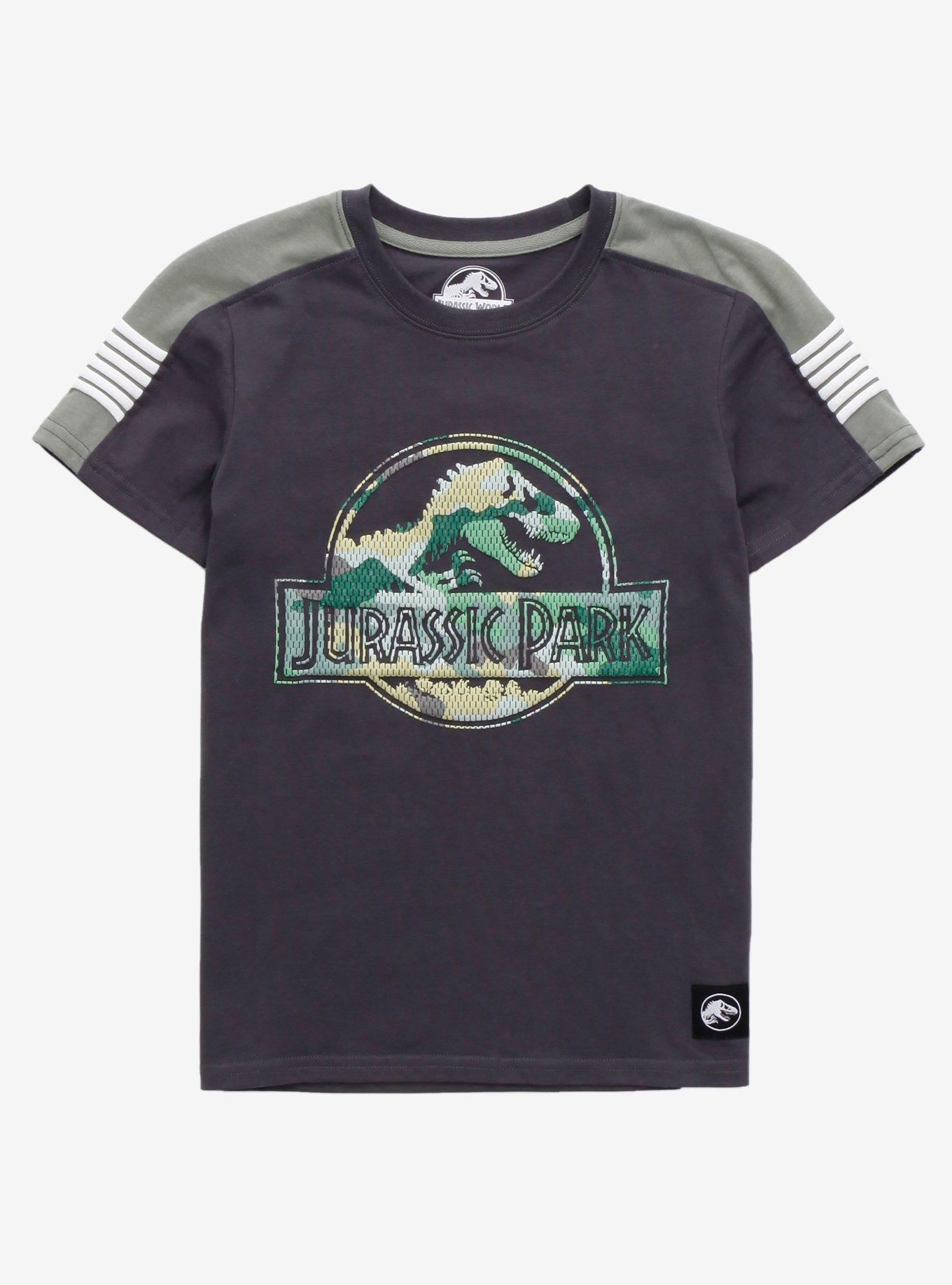 Jurassic Park Camo Logo Youth T Shirt Boxlunch Exclusive Boxlunch 1969