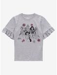 Disney Princess Ruffle Sleeves Youth T-Shirt - BoxLunch Exclusive, OATMEAL, hi-res