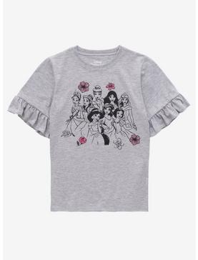 Disney Princess Ruffle Sleeves Youth T-Shirt - BoxLunch Exclusive, , hi-res