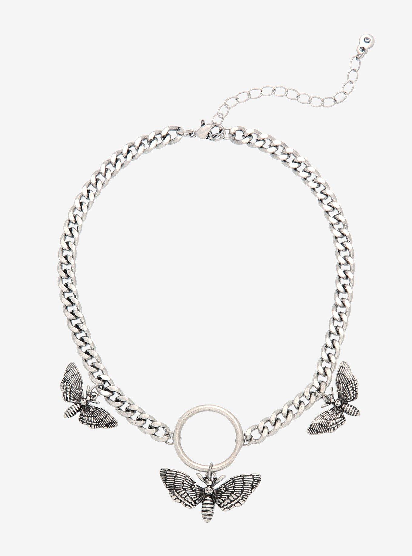 Death Moth O-Ring Chain Choker, , hi-res