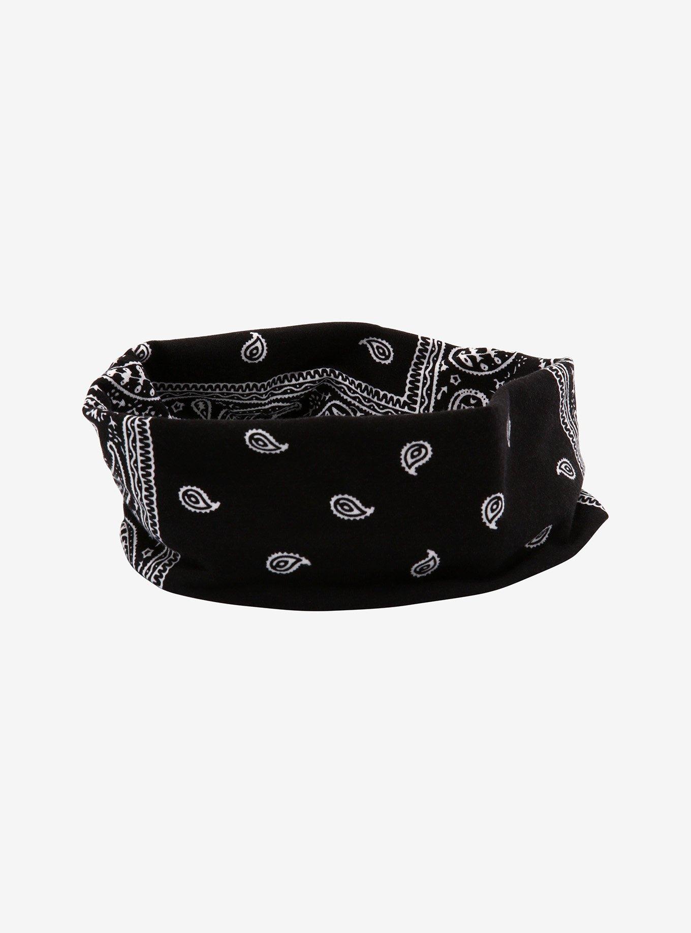 Black Bandana Soft Headband, , hi-res