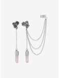 Daisy Purple Crystal Cuff Earring Set, , hi-res