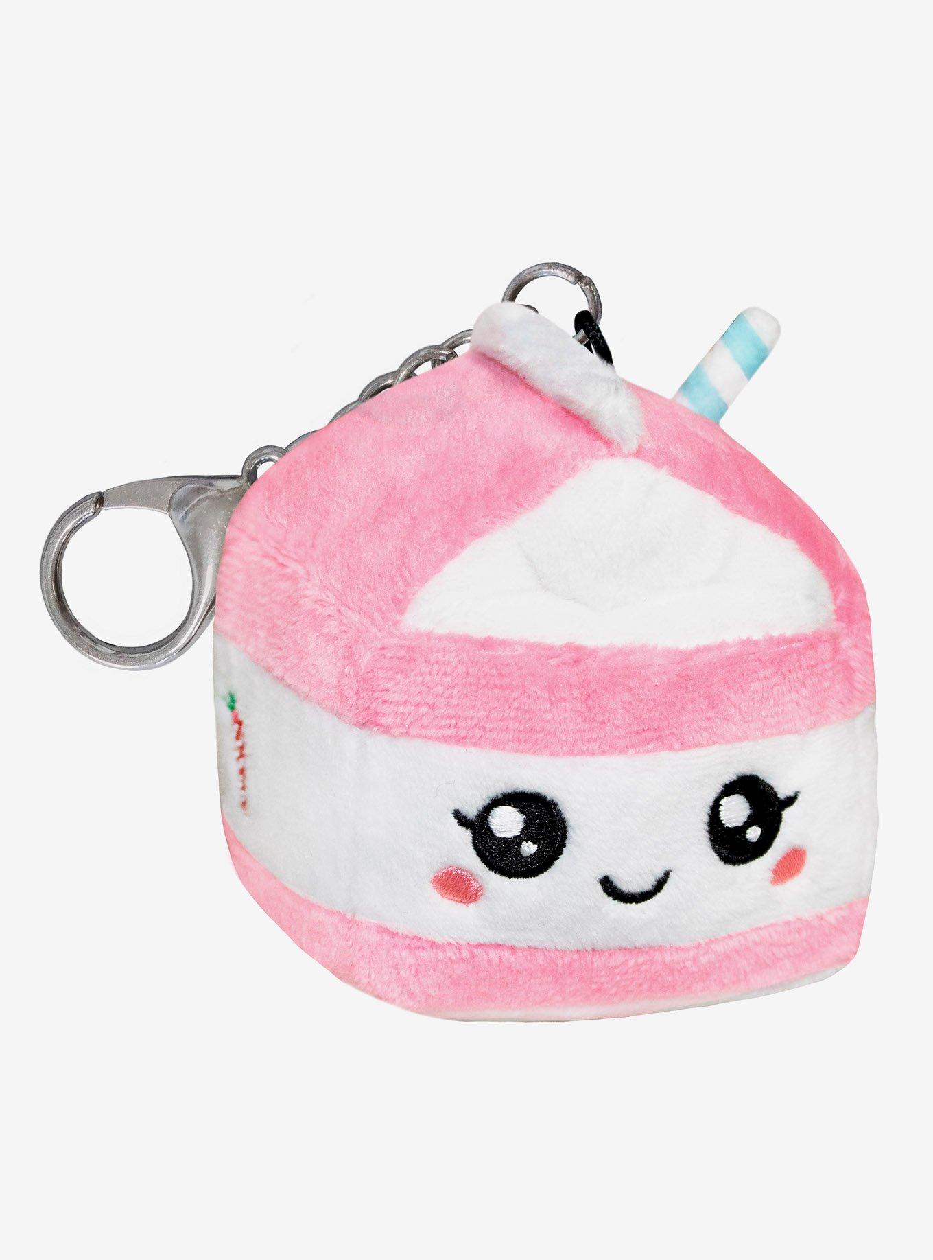 Squishable Micro Kawaii Strawberry Milk Plush Key Chain, , hi-res