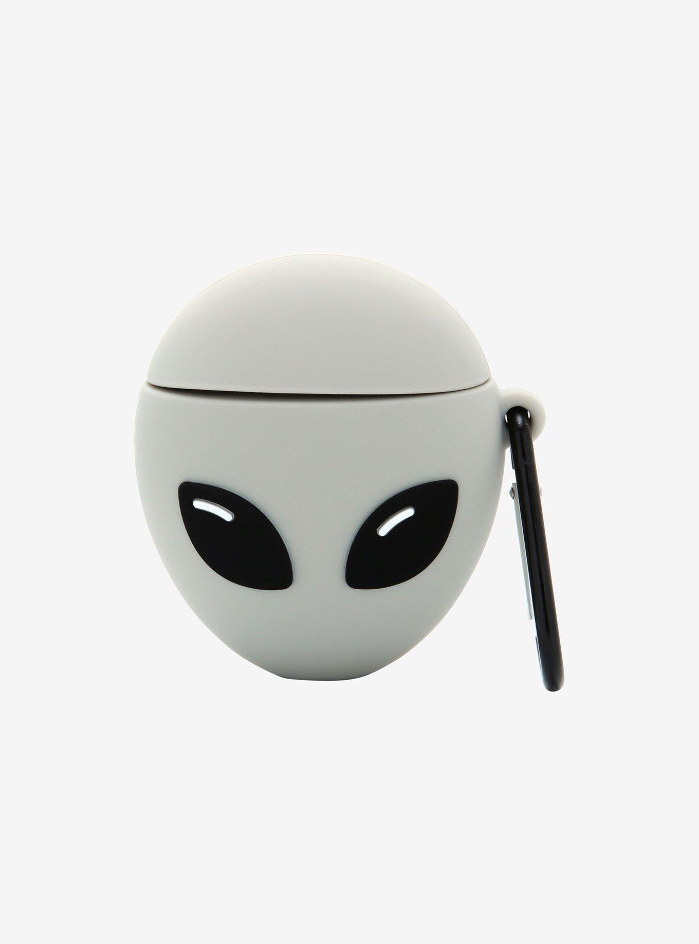 Grey Alien Wireless Earbud Case Cover, , hi-res