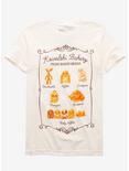 Fantastic Beasts and Where to Find Them Kowalski Bakery Menu Women's T-Shirt - BoxLunch Exclusive, WHITE, hi-res