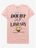 Harry Potter When in Doubt Hermione Women's T-Shirt - BoxLunch Exclusive, PINK, hi-res