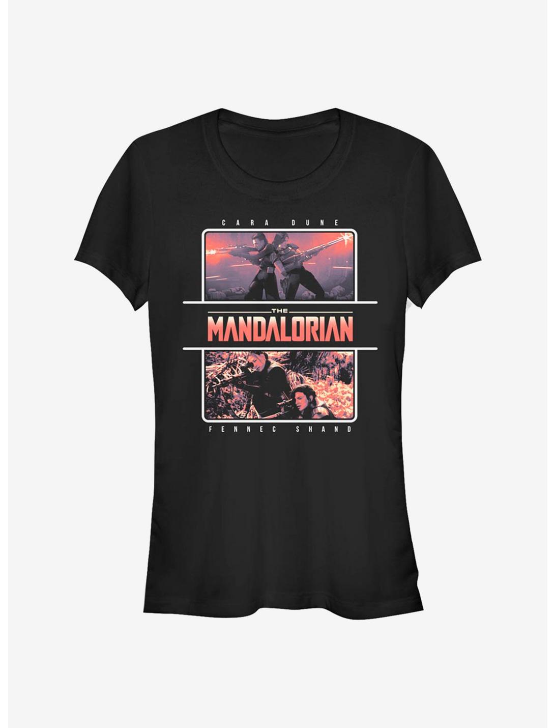 Star Wars The Mandalorian Cara Dune and Fennec Shand Sharp Shooters Girls T-Shirt, BLACK, hi-res