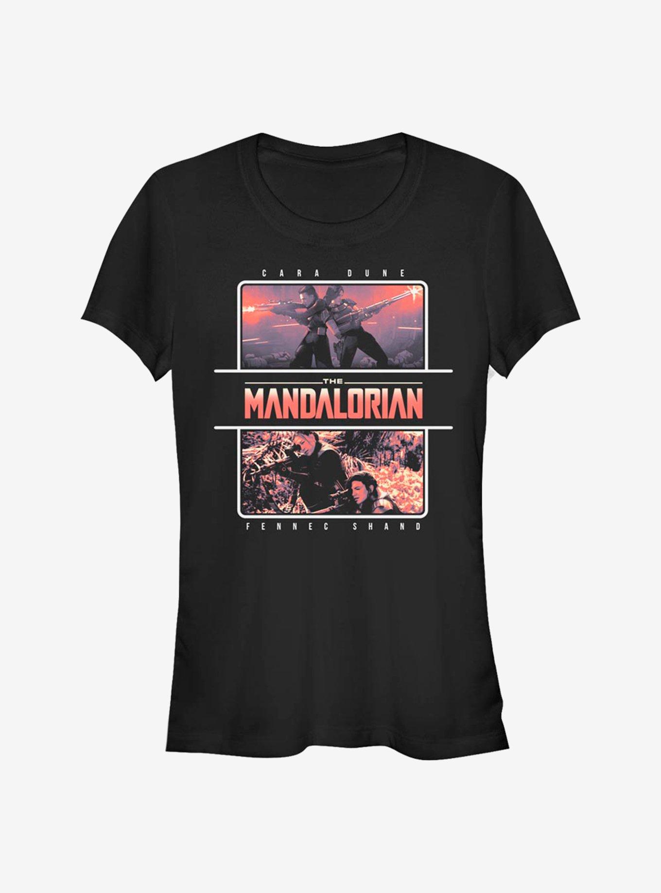 Star Wars The Mandalorian Cara Dune and Fennec Shand Sharp Shooters Girls T-Shirt, BLACK, hi-res