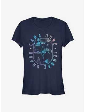 Star Wars The Mandalorian Cara Dune And Fennec Shand Outline Girls T-Shirt, , hi-res