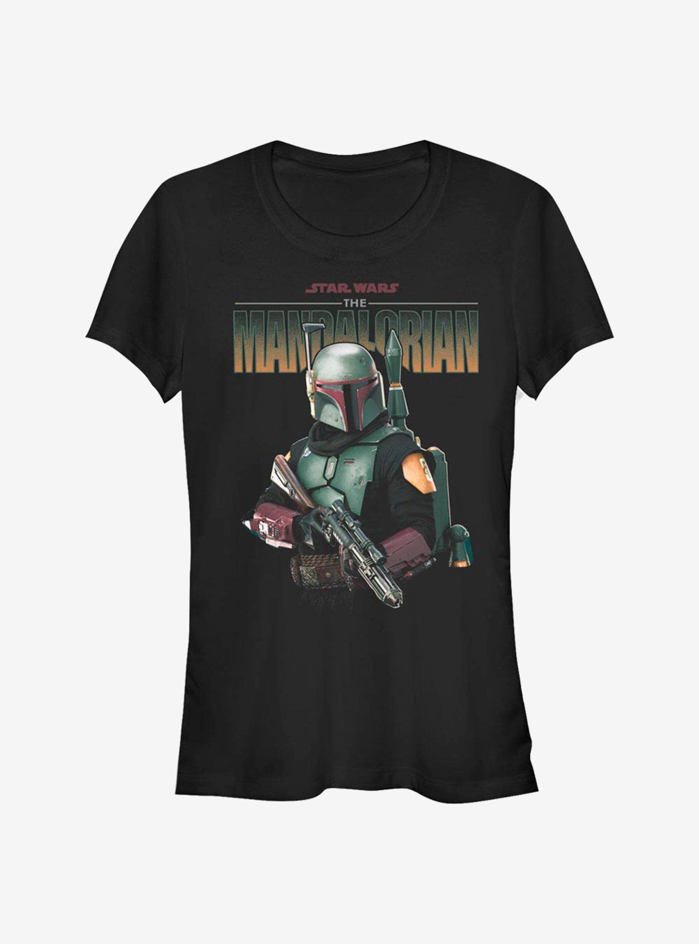 Star Wars The Mandalorian Boba Fett Girls T-Shirt, BLACK, hi-res