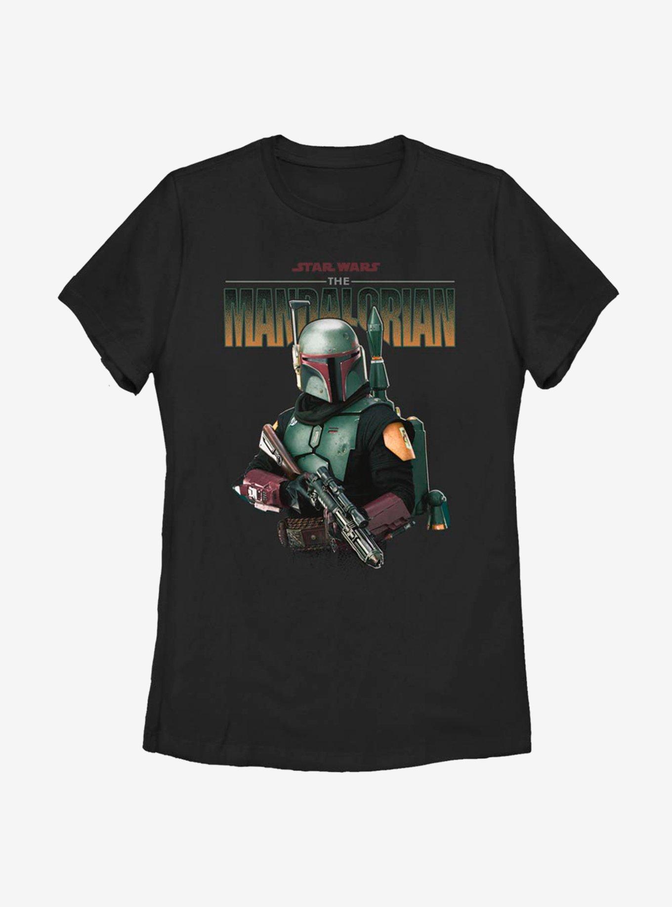 Star Wars The Mandalorian Season 2 Boba Fett Womens T-Shirt, BLACK, hi-res
