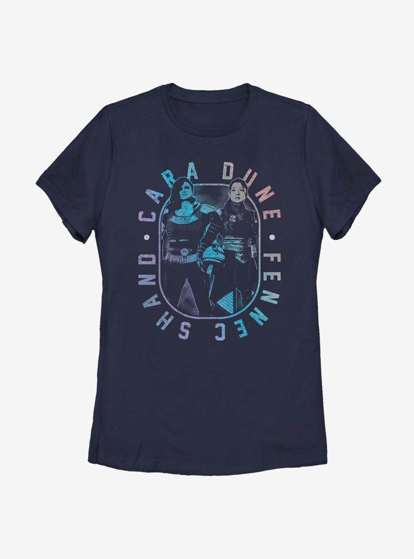Star Wars The Mandalorian Season 2 Dune And Shand Womens T-Shirt, NAVY, hi-res view 1