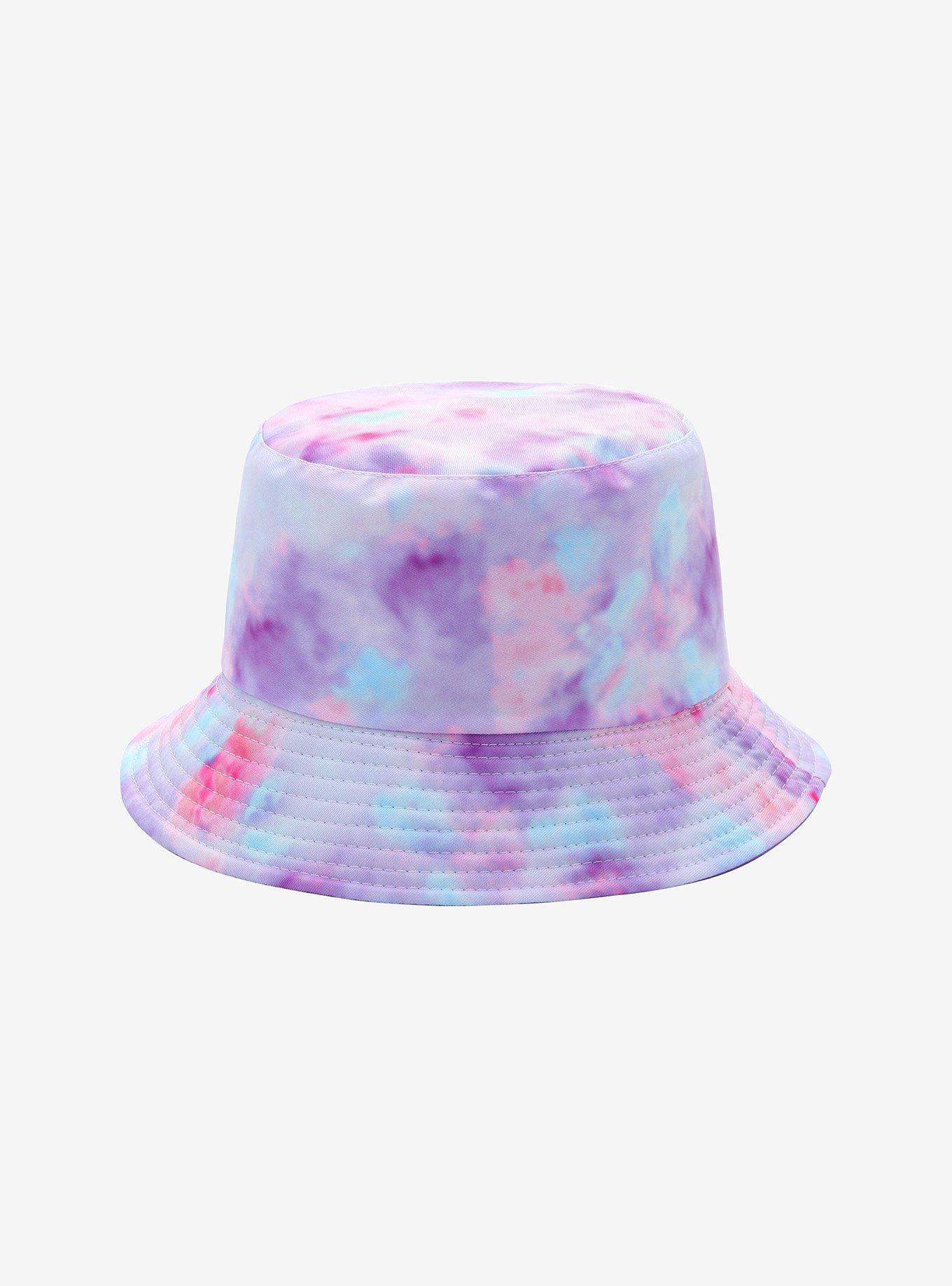 Pink & Purple Tie-Dye Bucket Hat, , hi-res