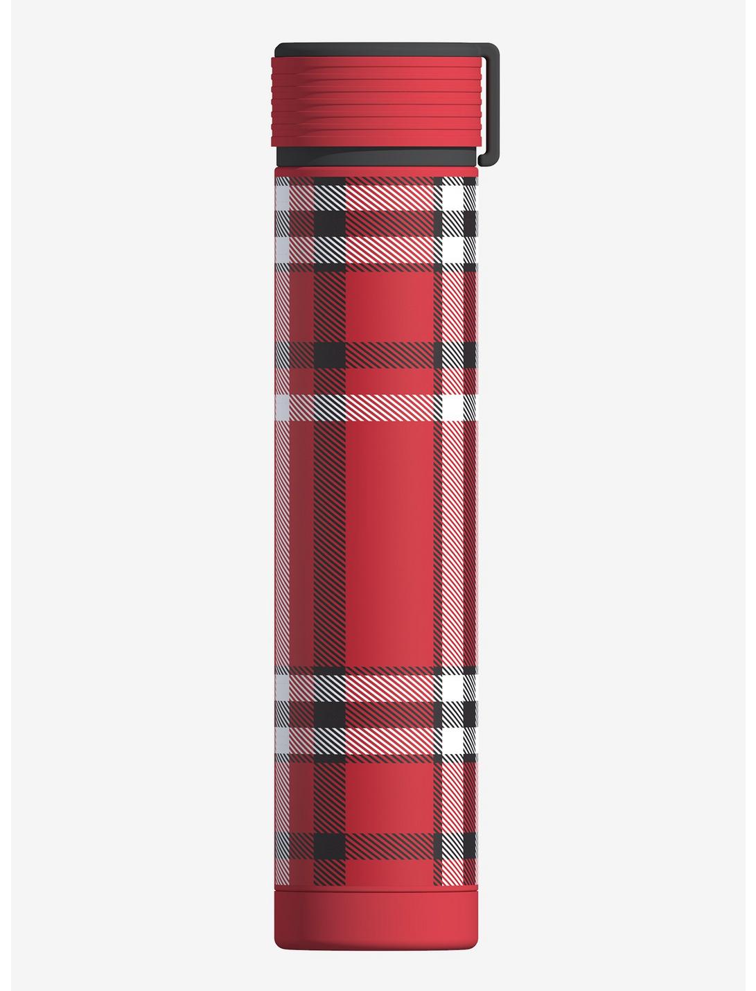 Asobu Red Plaid Skinny Mini Flask, , hi-res