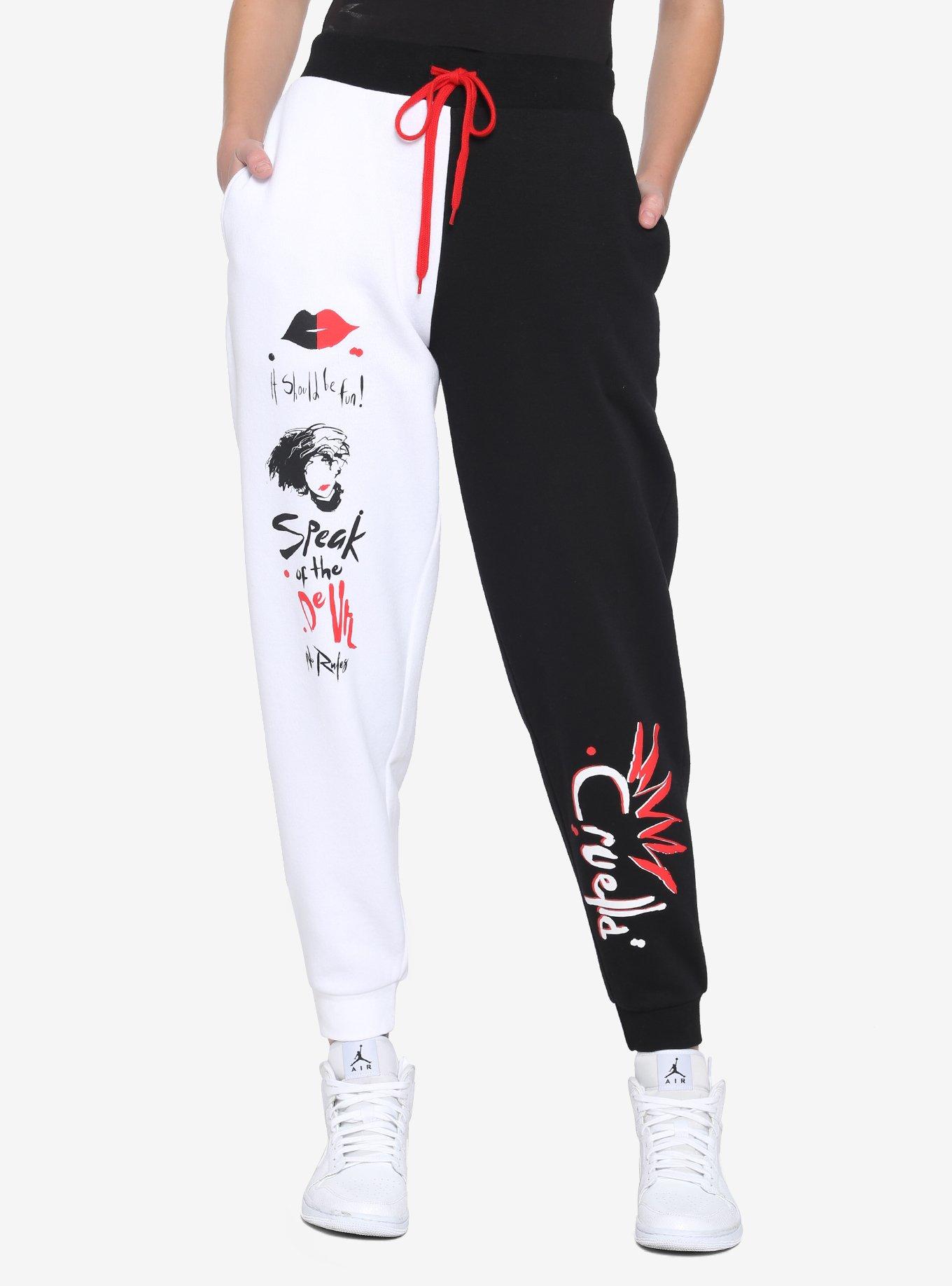 Her Universe Disney Cruella Split Leg Girls Sweatpants, MULTI, hi-res