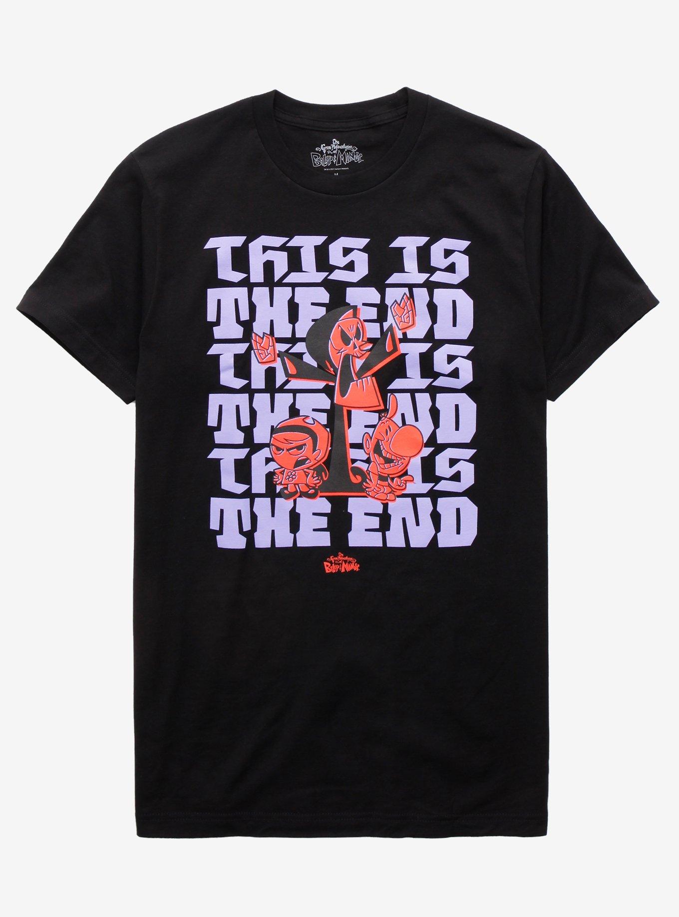 The Grim Adventures of Billy & Mandy This Is the End T-Shirt - BoxLunch Exclusive, BLACK, hi-res