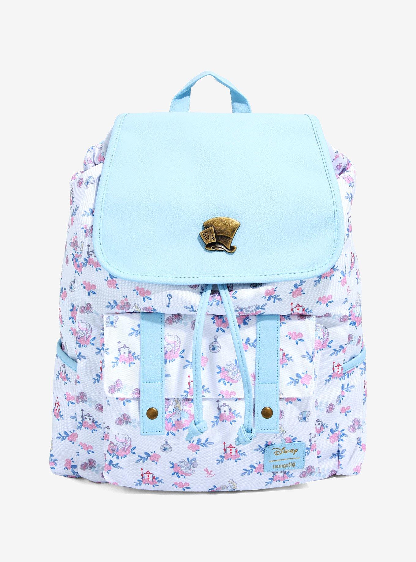 Loungefly Disney Alice In Wonderland Floral Slouch Backpack Hot Topic