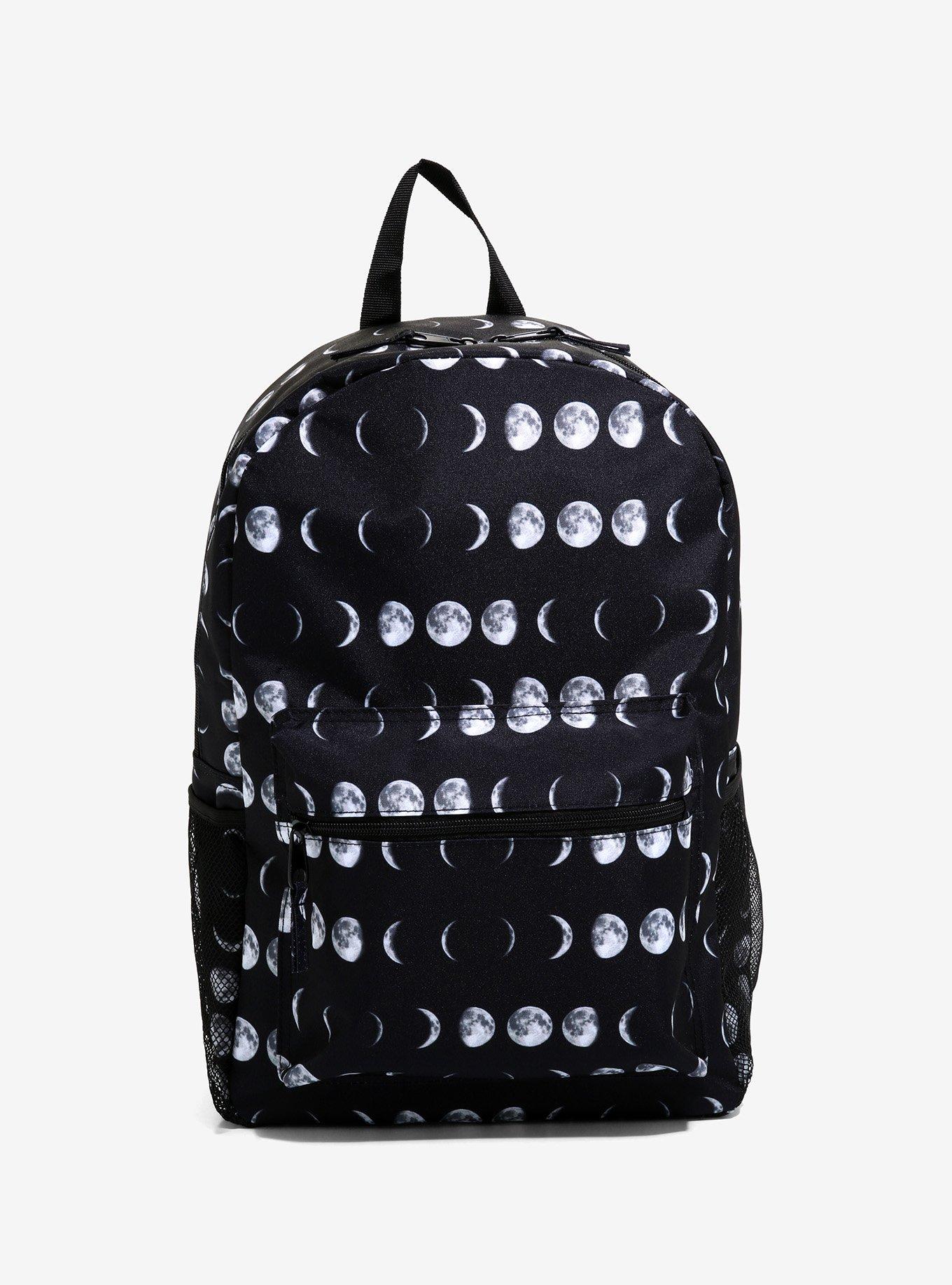 Moon Phases Black & White Backpack Hot Topic