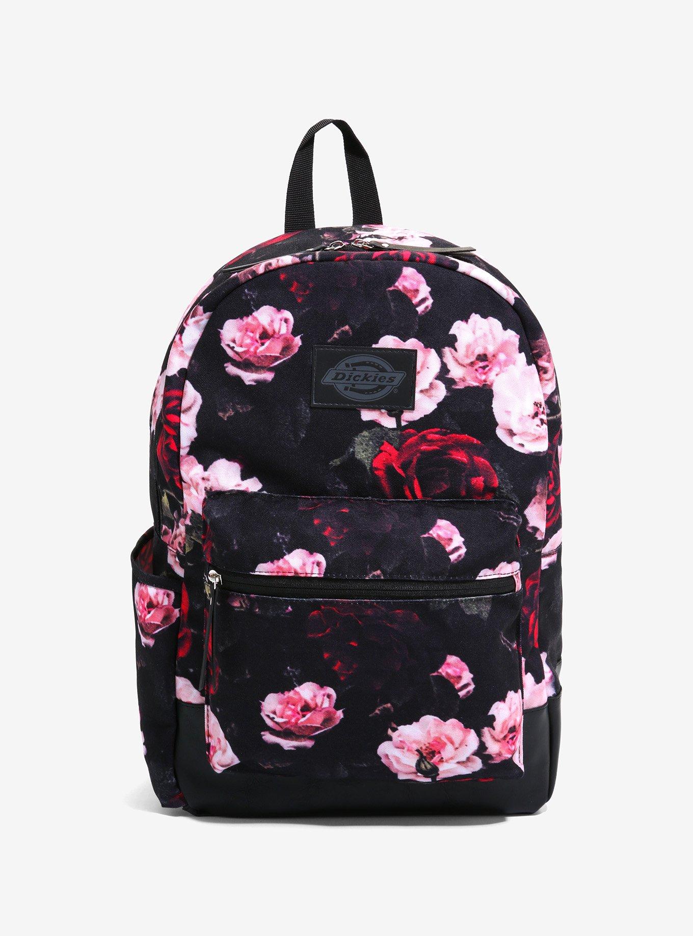 Dickies Dark Floral Canvas Backpack