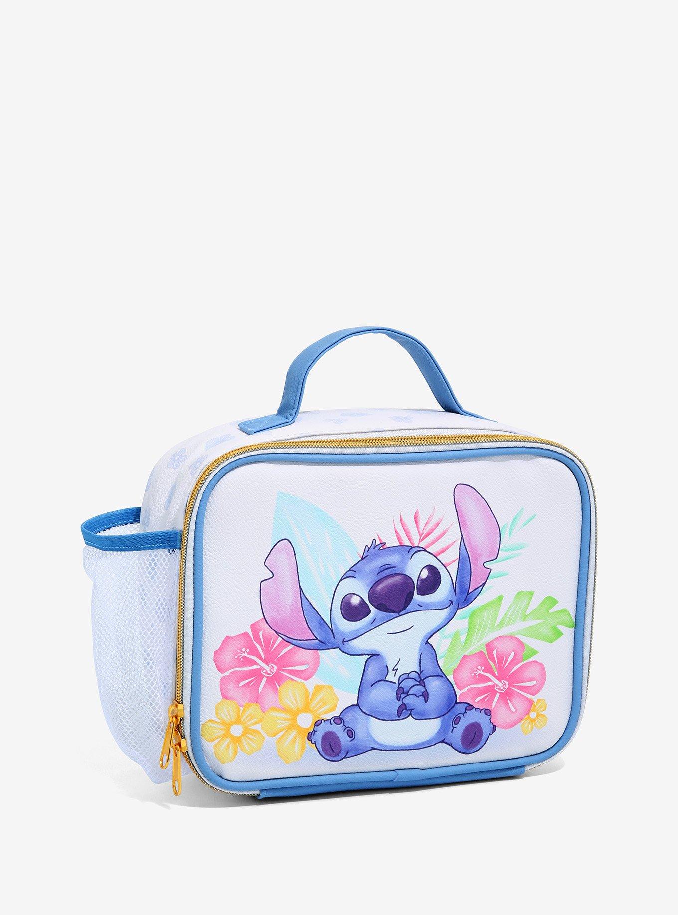 Disney Stitch Flower Friend Reusable Rectangular Polyester Lunch Bag 