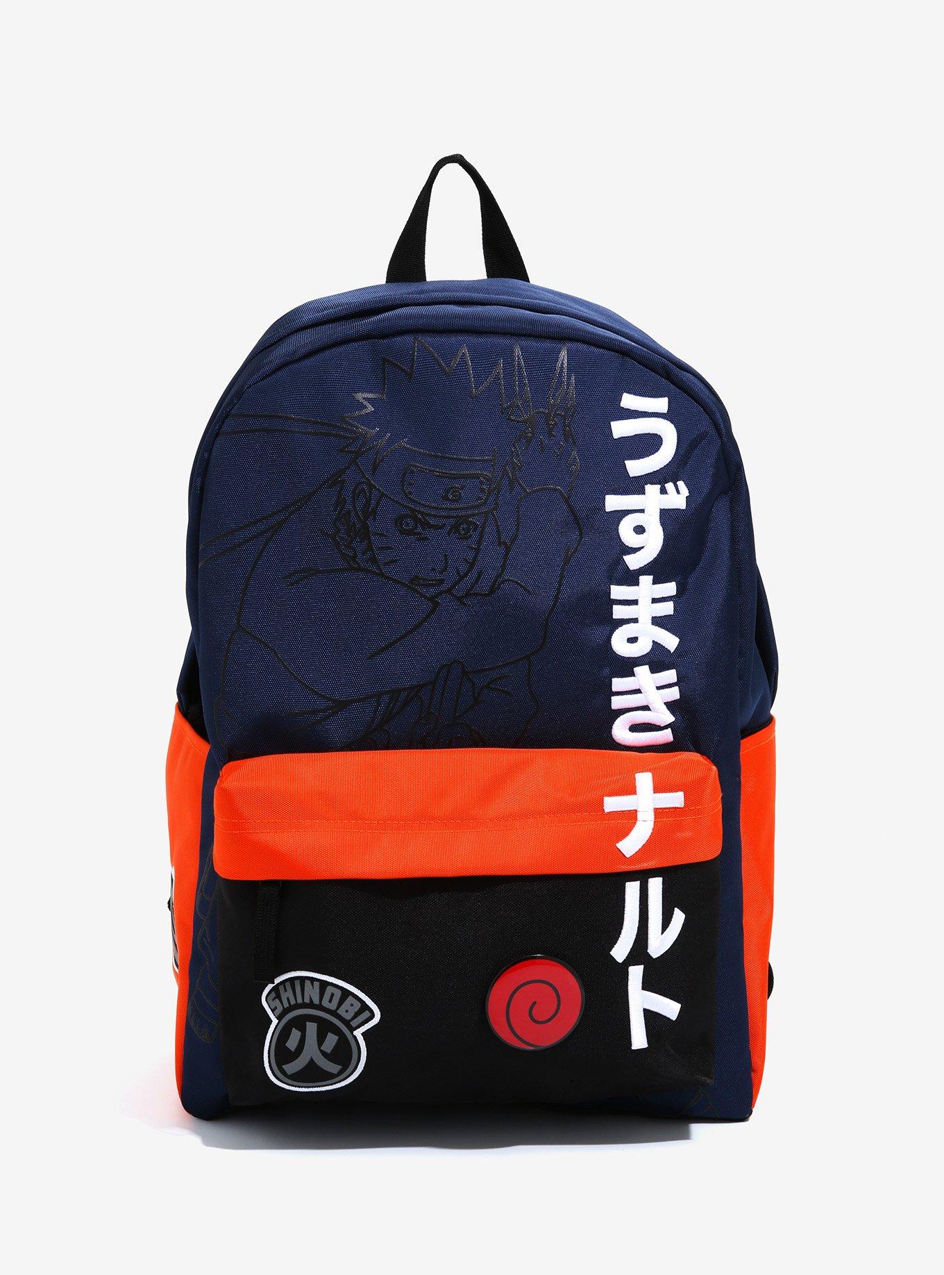 Naruto Symbols Patches Backpack 