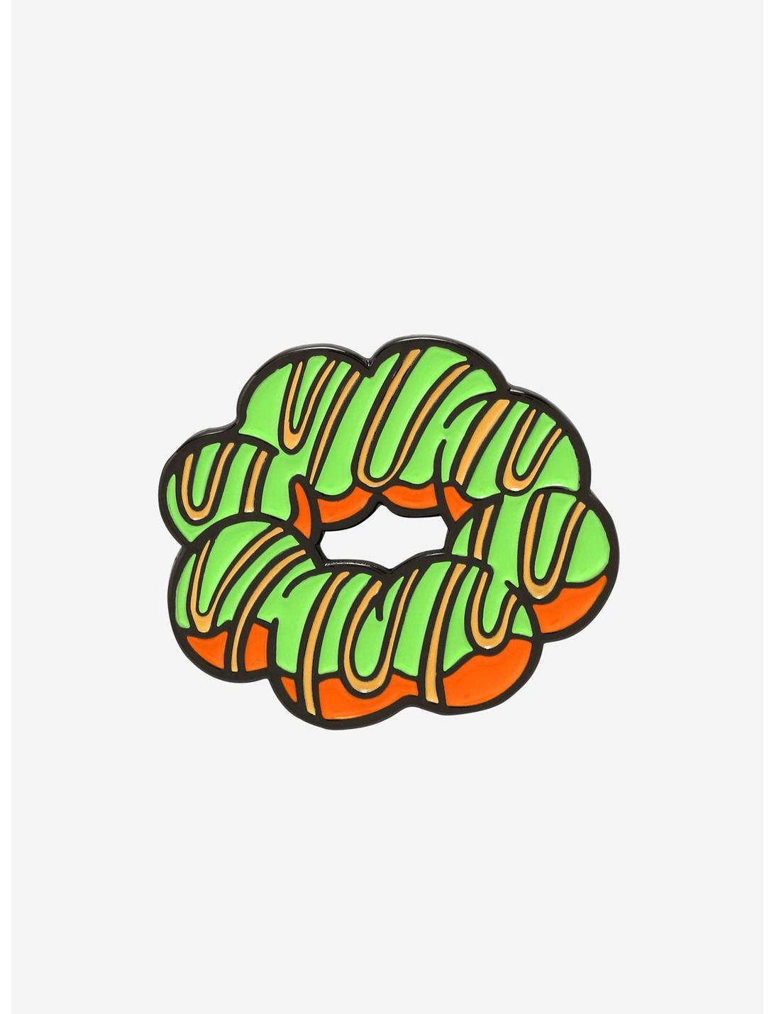 Green Mochi Donut Enamel Pin, , hi-res