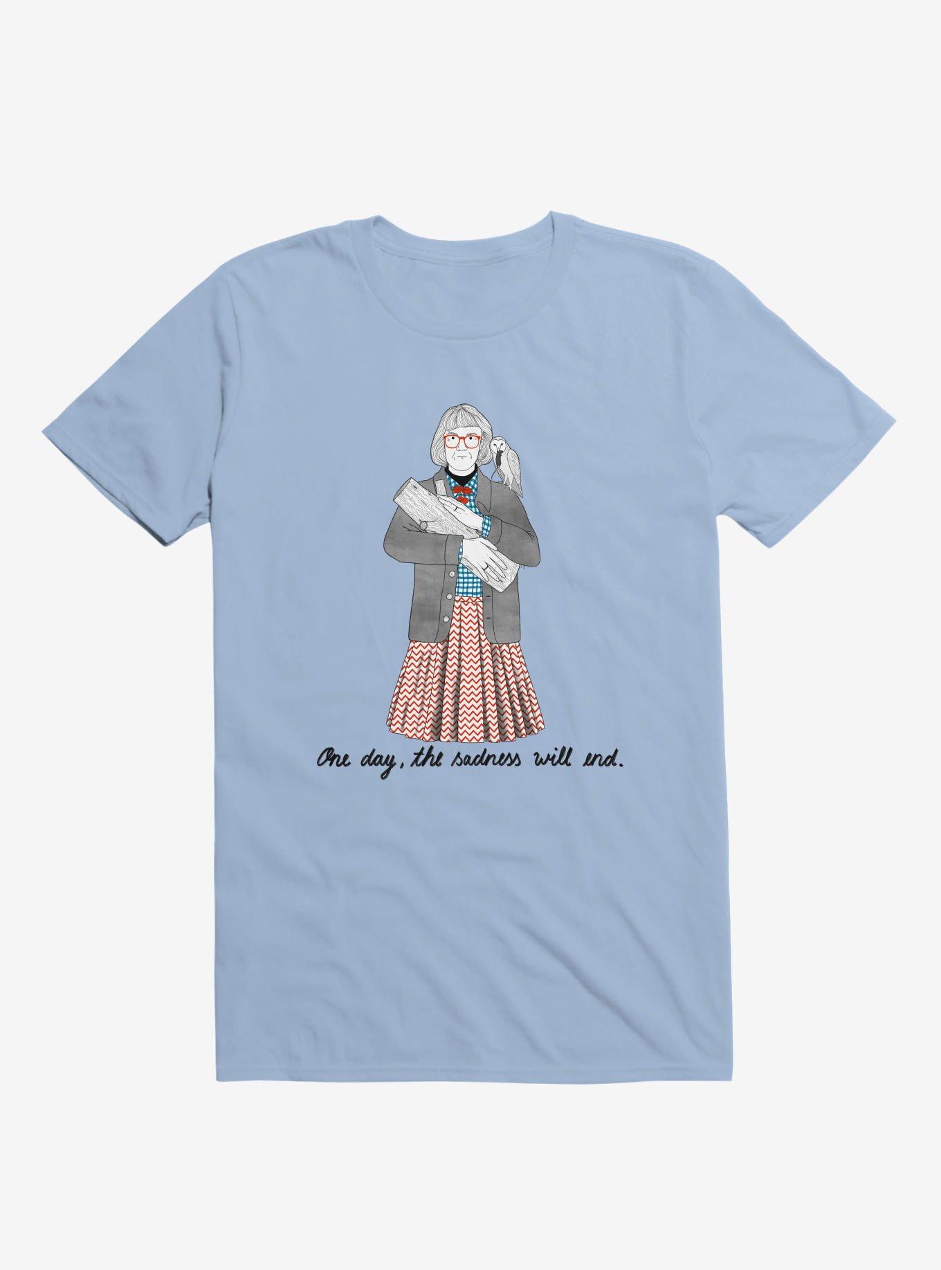 Sad Log Lady T-Shirt, LIGHT BLUE, hi-res