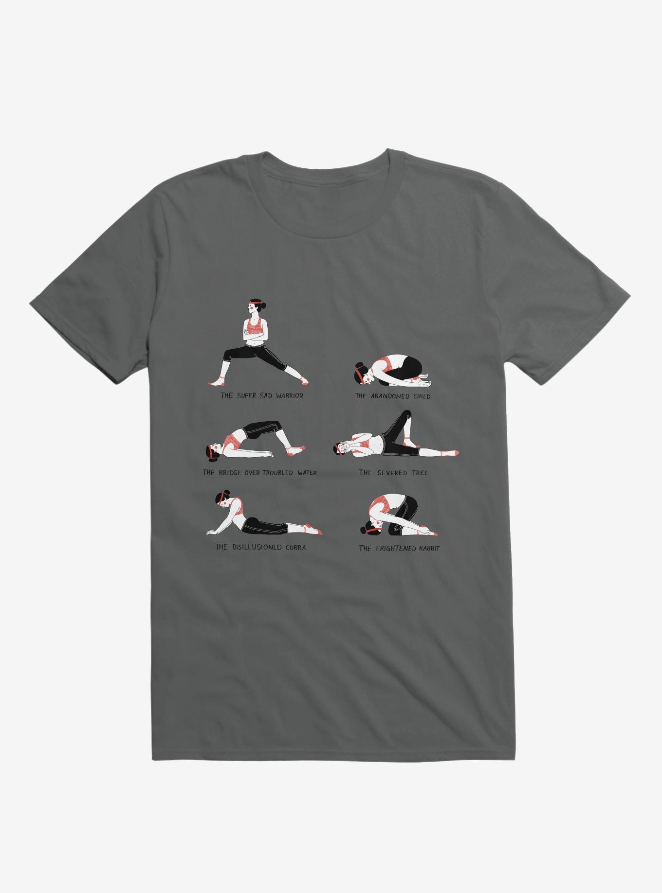 Yoga For Sad People T-Shirt, CHARCOAL, hi-res