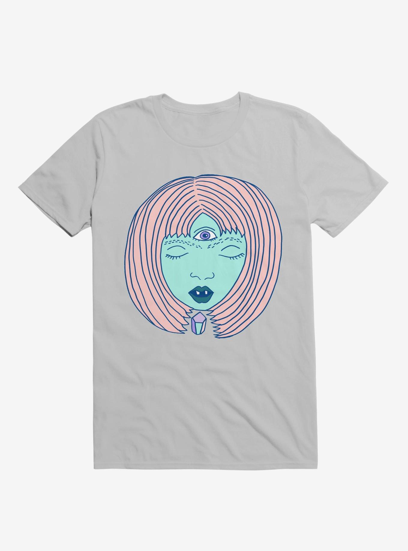 3 Eyed Girl Crystal Ice Grey T-Shirt, ICE GREY, hi-res
