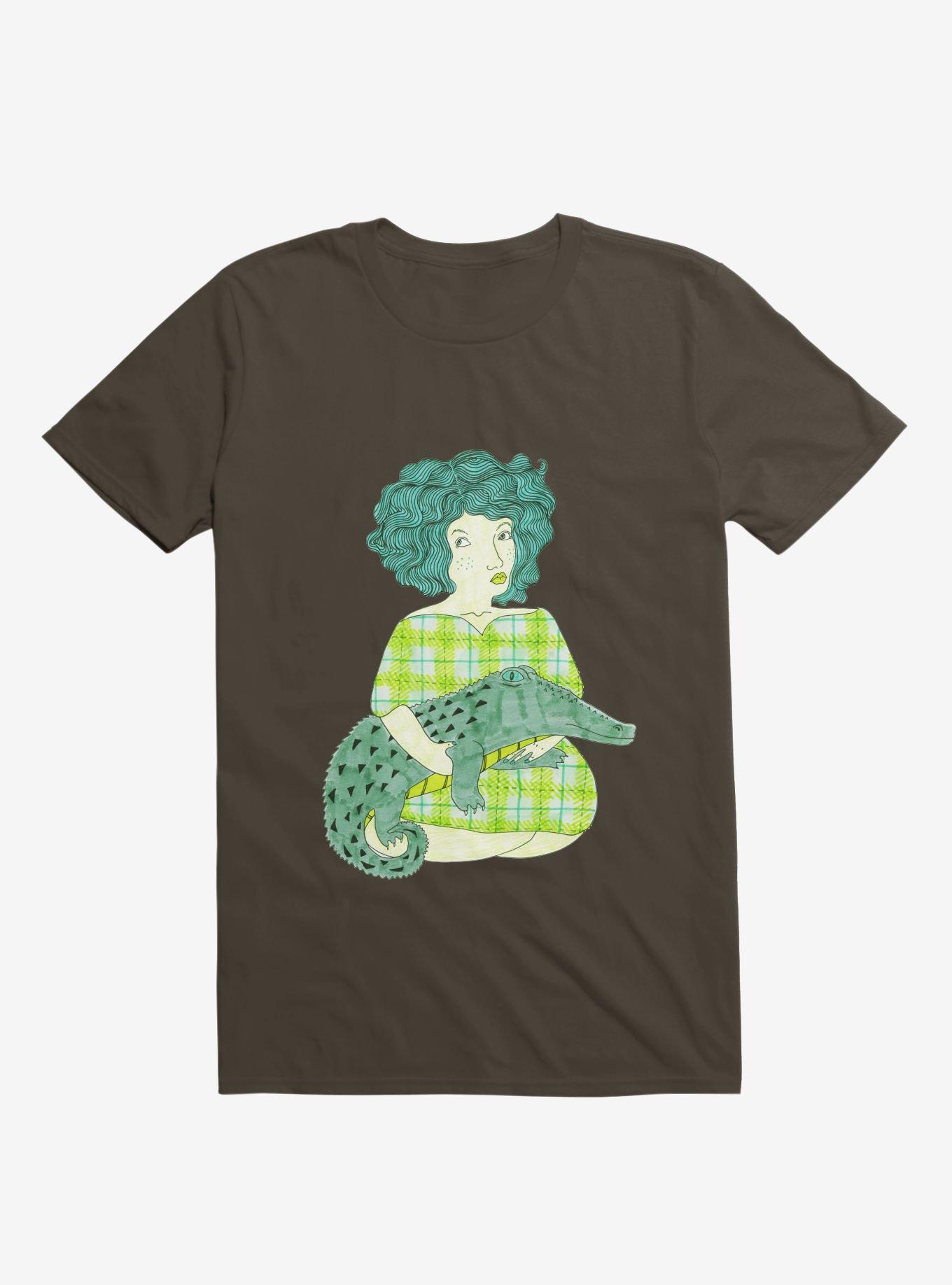 Alligator Baby Brown T-Shirt, , hi-res