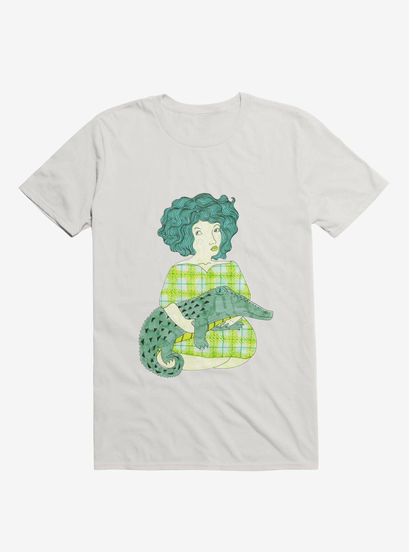 Alligator Baby White T-Shirt, , hi-res