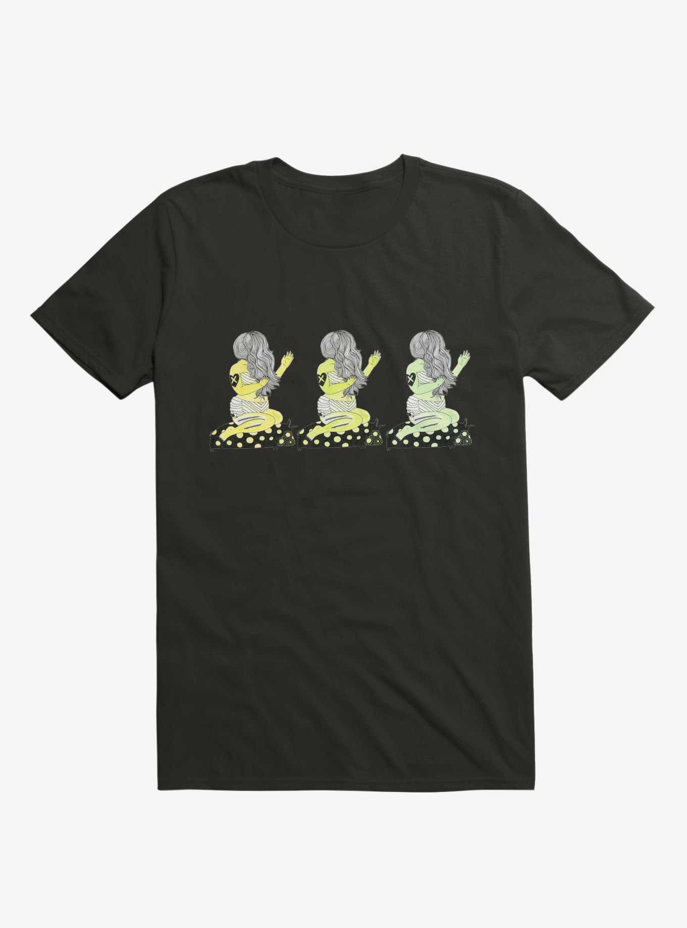 Polka Dot Bikini Babe Black T-Shirt, , hi-res