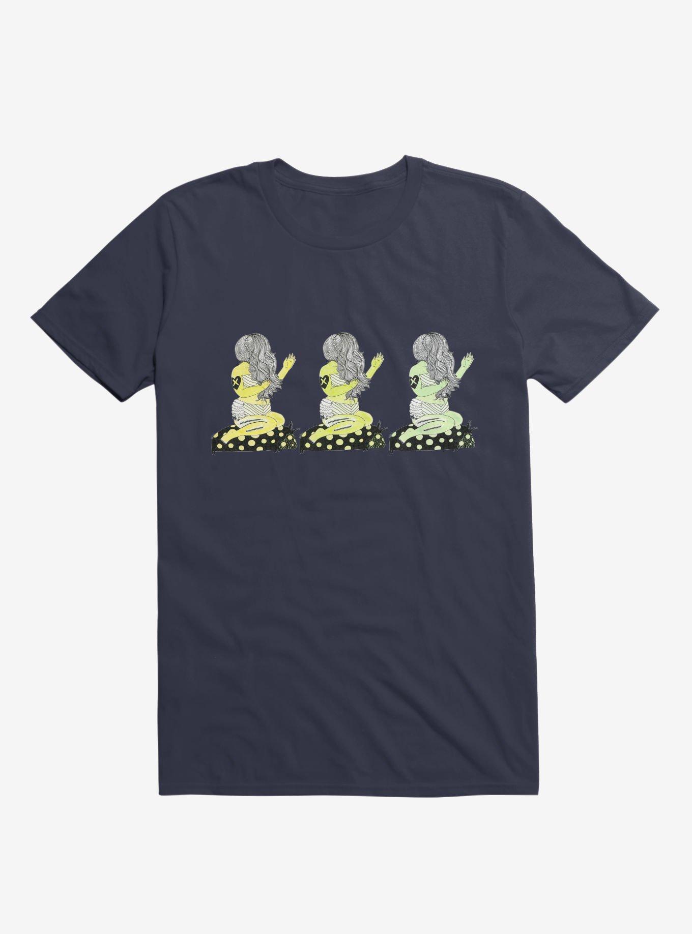Polka Dot Bikini Babe Navy Blue T-Shirt, , hi-res