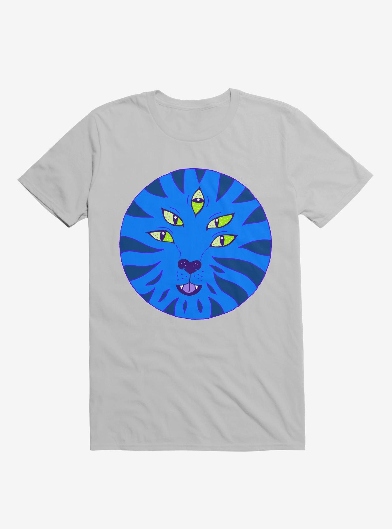 Blue Tiger Five Eyes Ice Grey T-Shirt, , hi-res