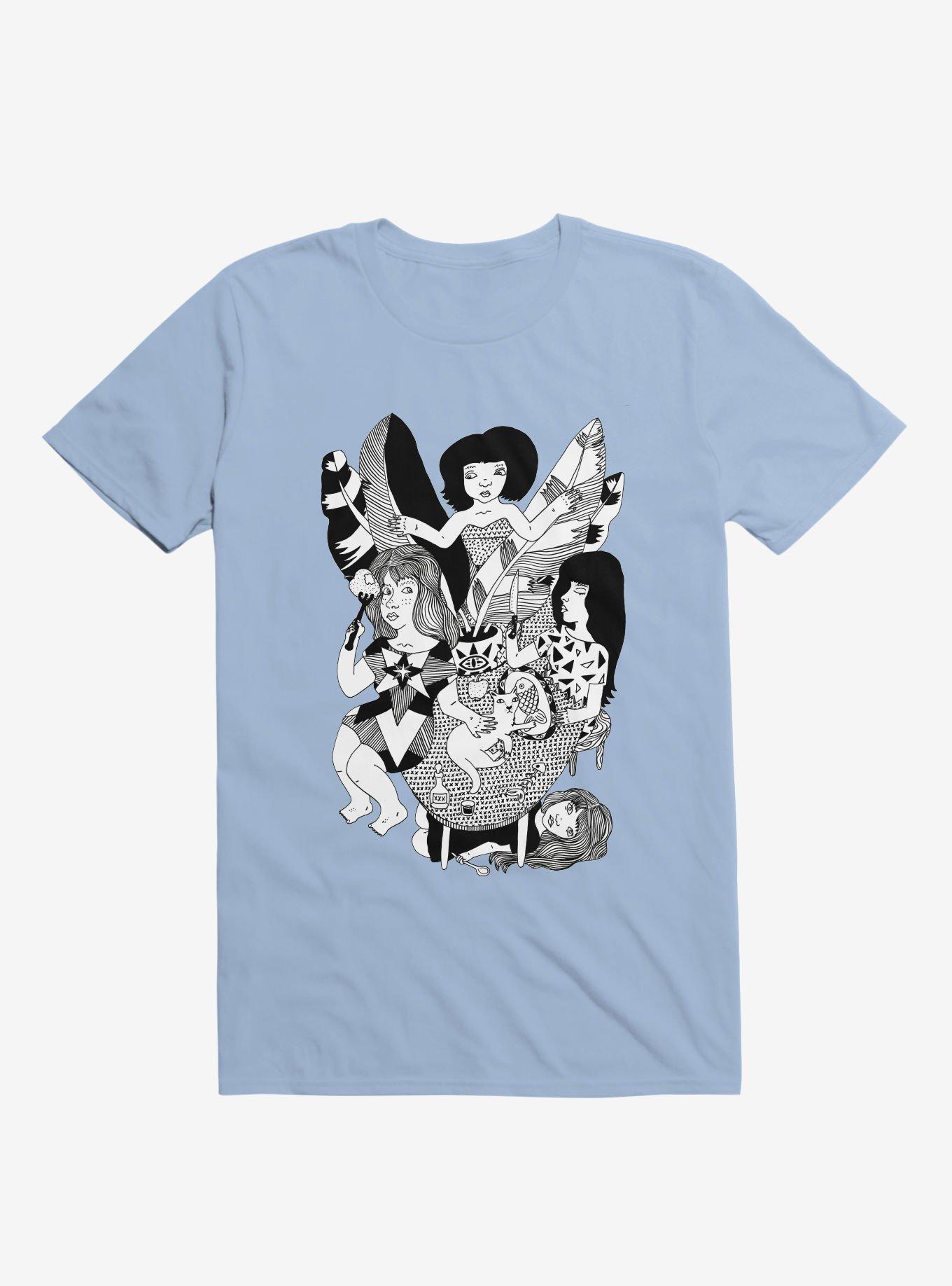 Friends Jungle Feast Light Blue T-Shirt, , hi-res