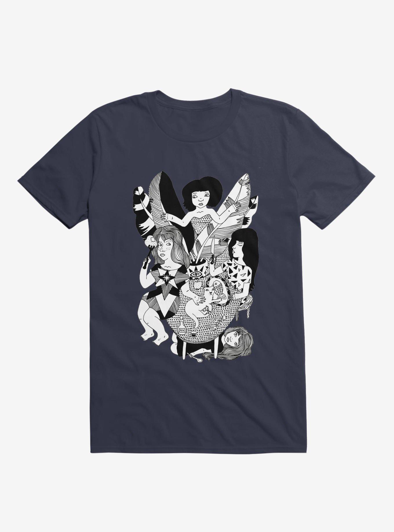 Friends Jungle Feast Navy Blue T-Shirt, , hi-res