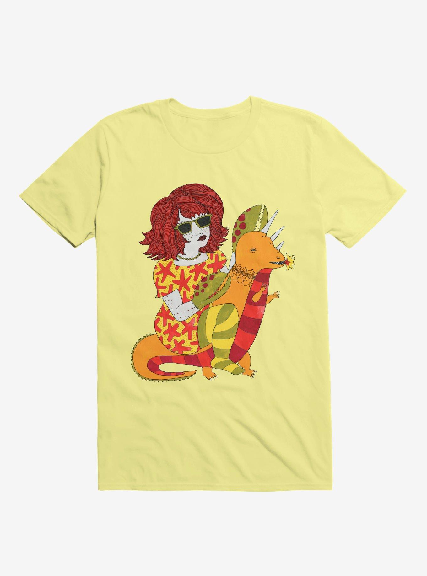Baby Dragon And Starfish Dress Lobster Lady Corn Silk Yellow T-Shirt, , hi-res