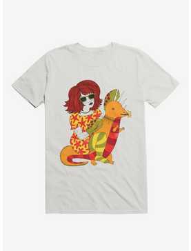 Baby Dragon And Starfish Dress Lobster Lady White T-Shirt, , hi-res