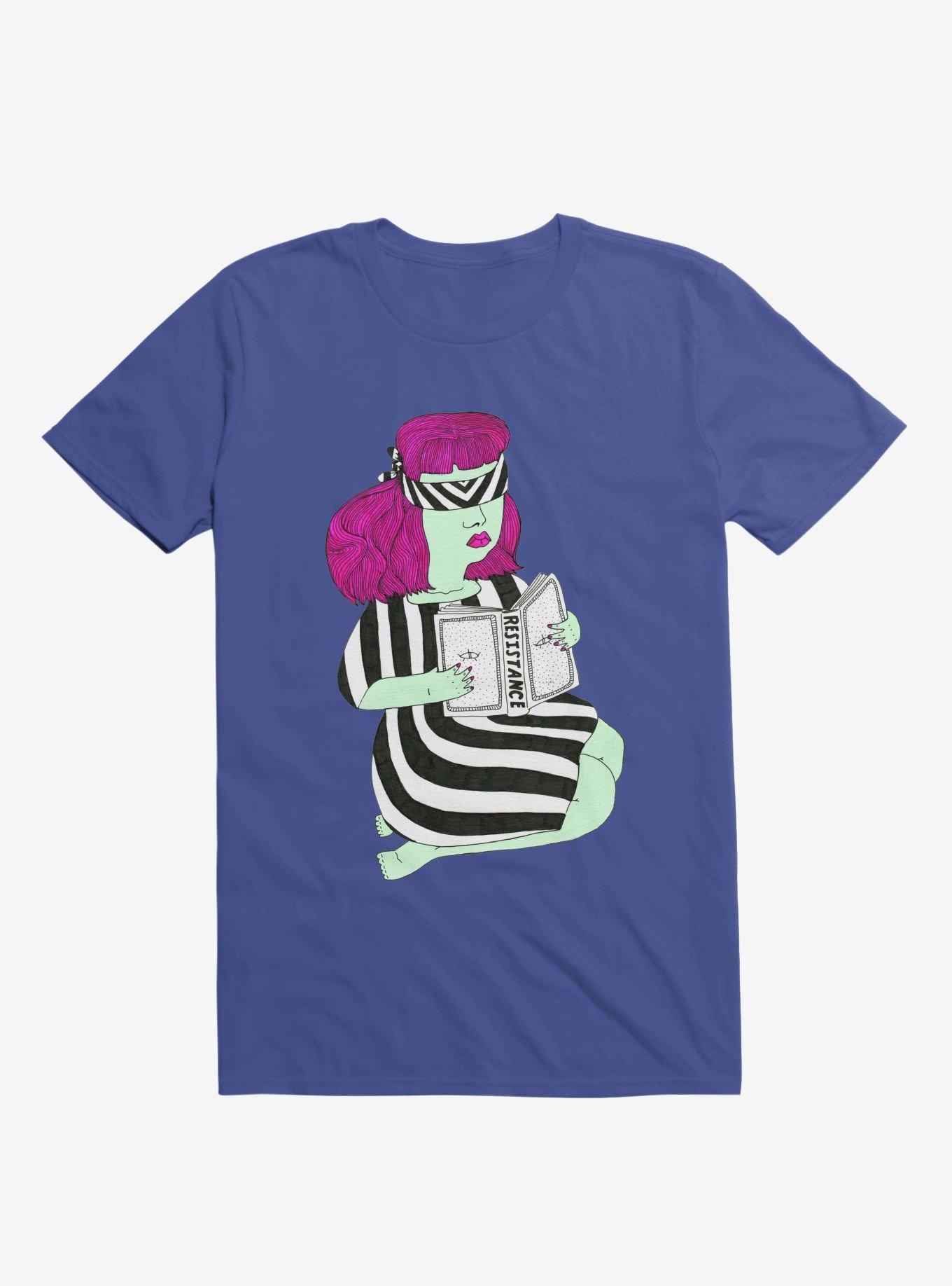 Not This Resistance Striped Blindfold Royal Blue T-Shirt, , hi-res