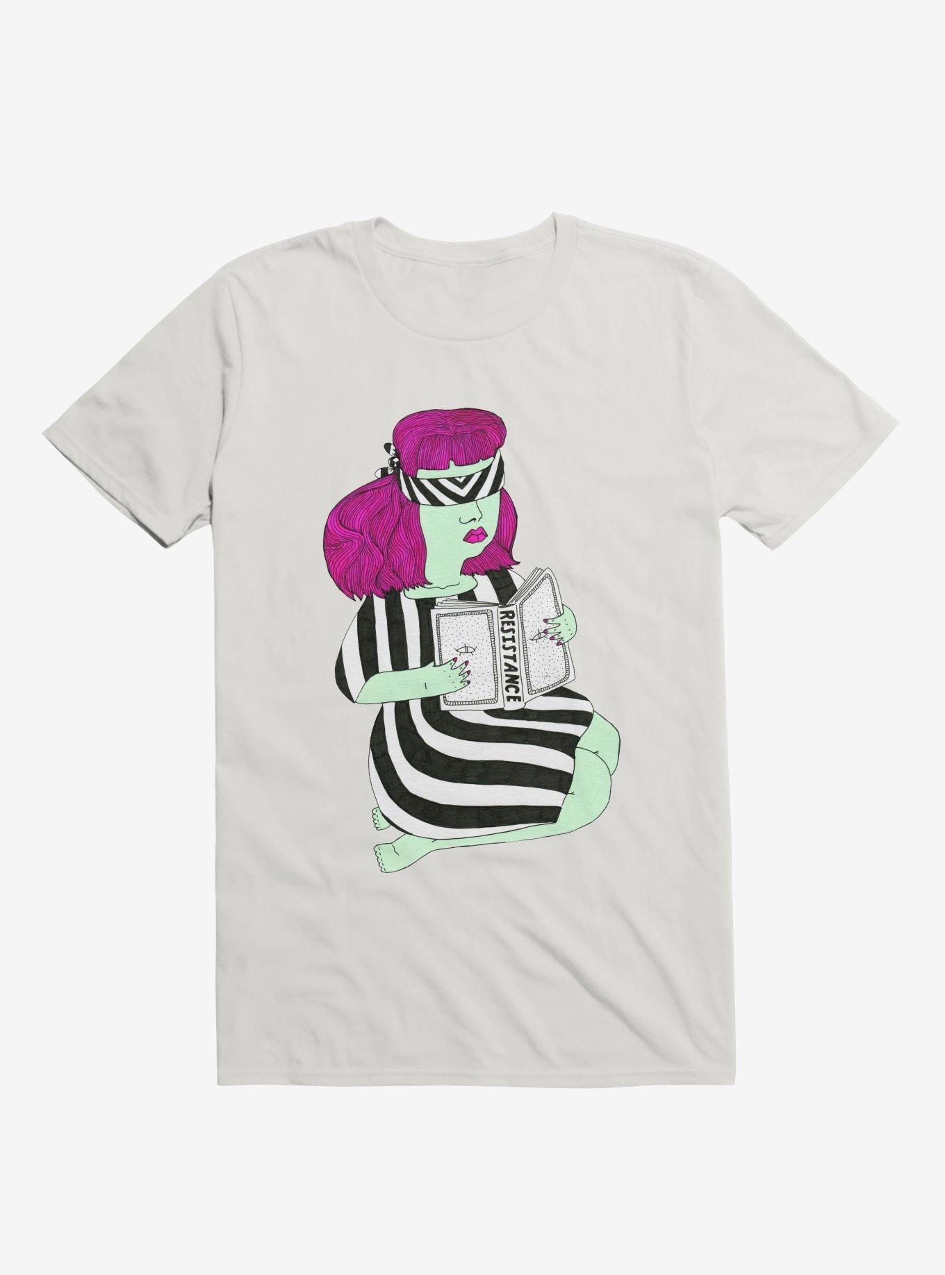 Not This Resistance Striped Blindfold White T-Shirt, , hi-res
