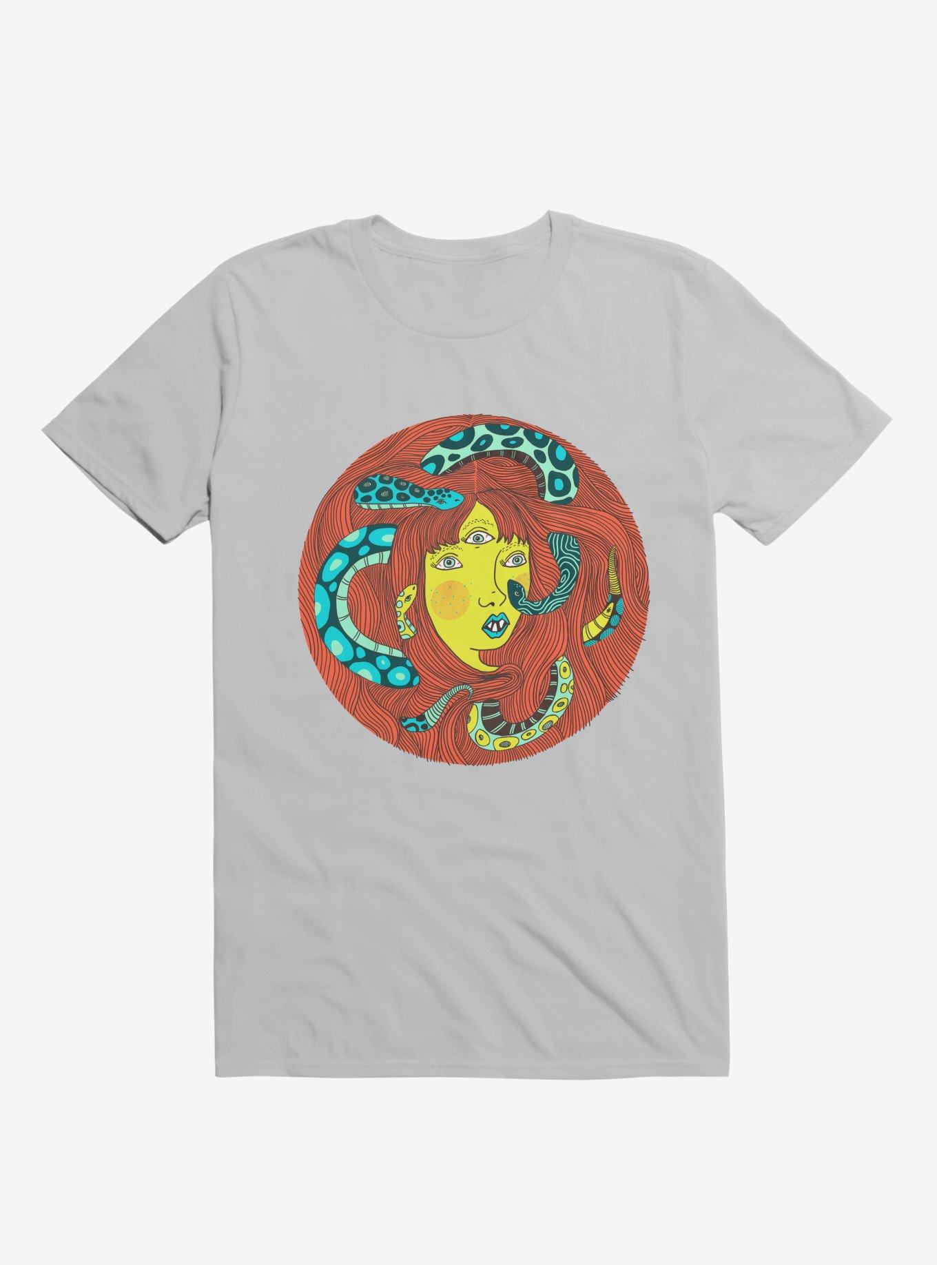 Snakes In Her Hair Ice Grey T-Shirt, , hi-res