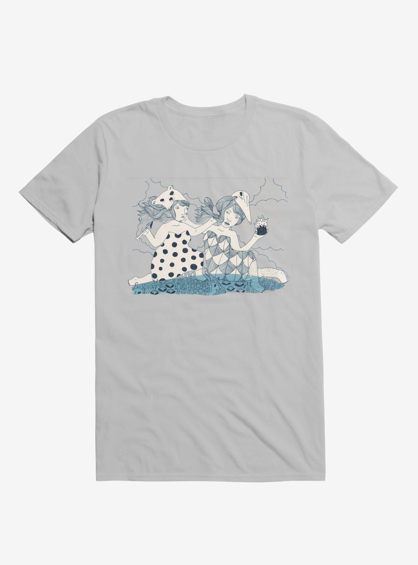 Through The Mountains Fire Fighting Ice Grey T-Shirt