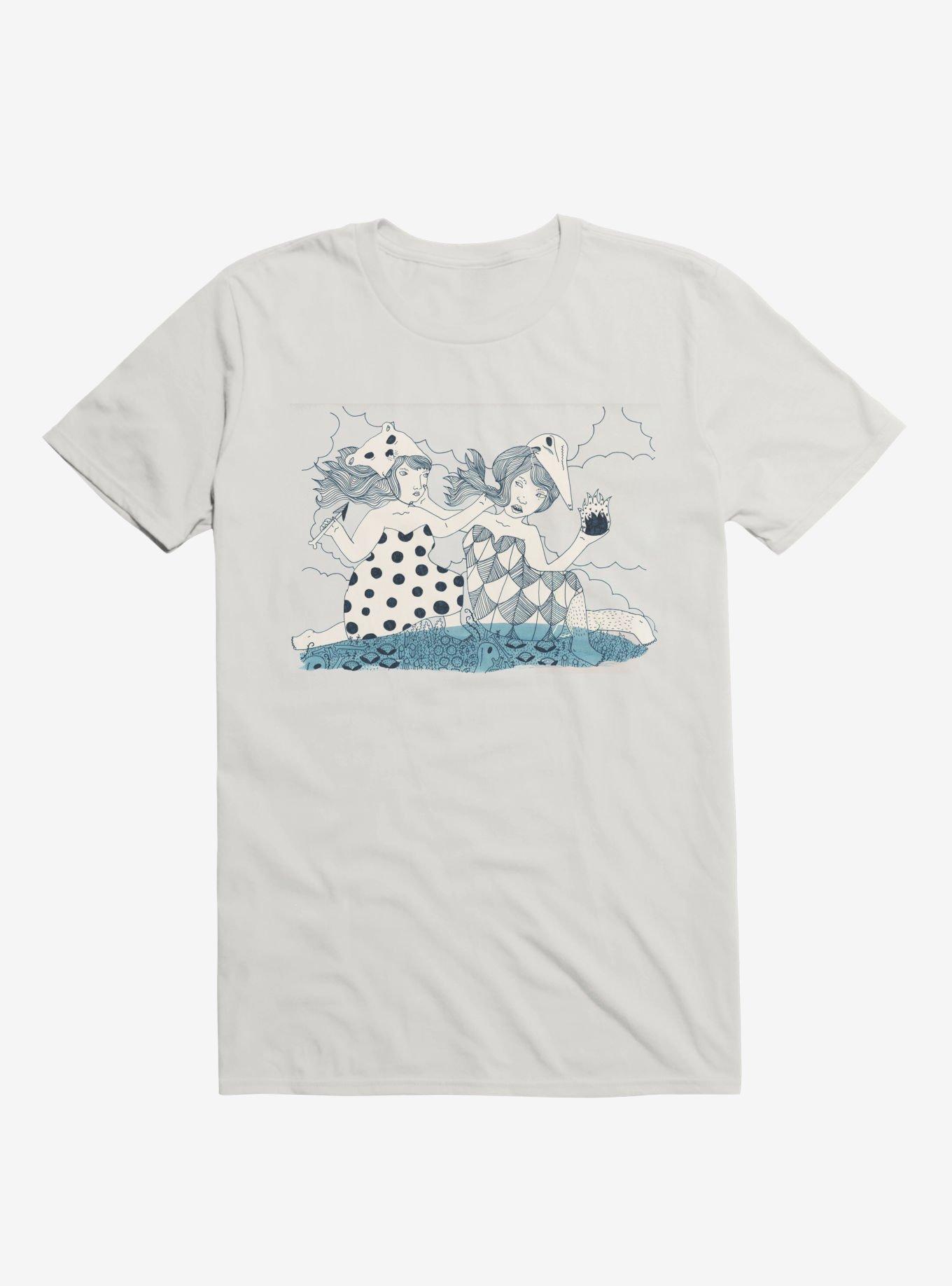 Through The Mountains Fire Fighting White T-Shirt, , hi-res