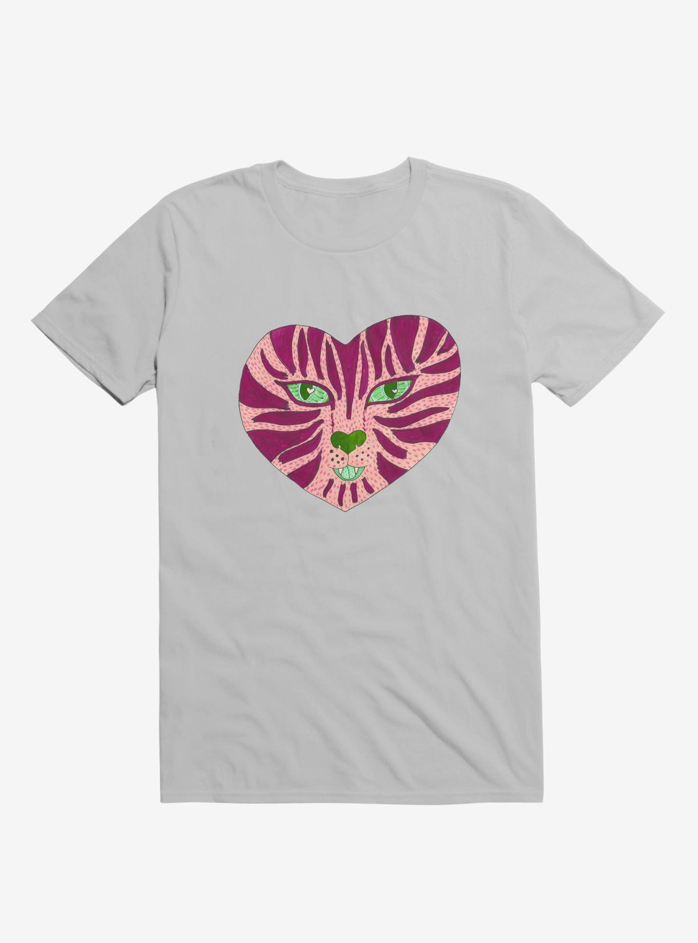 Tiger Heart Ice Grey T-Shirt, ICE GREY, hi-res