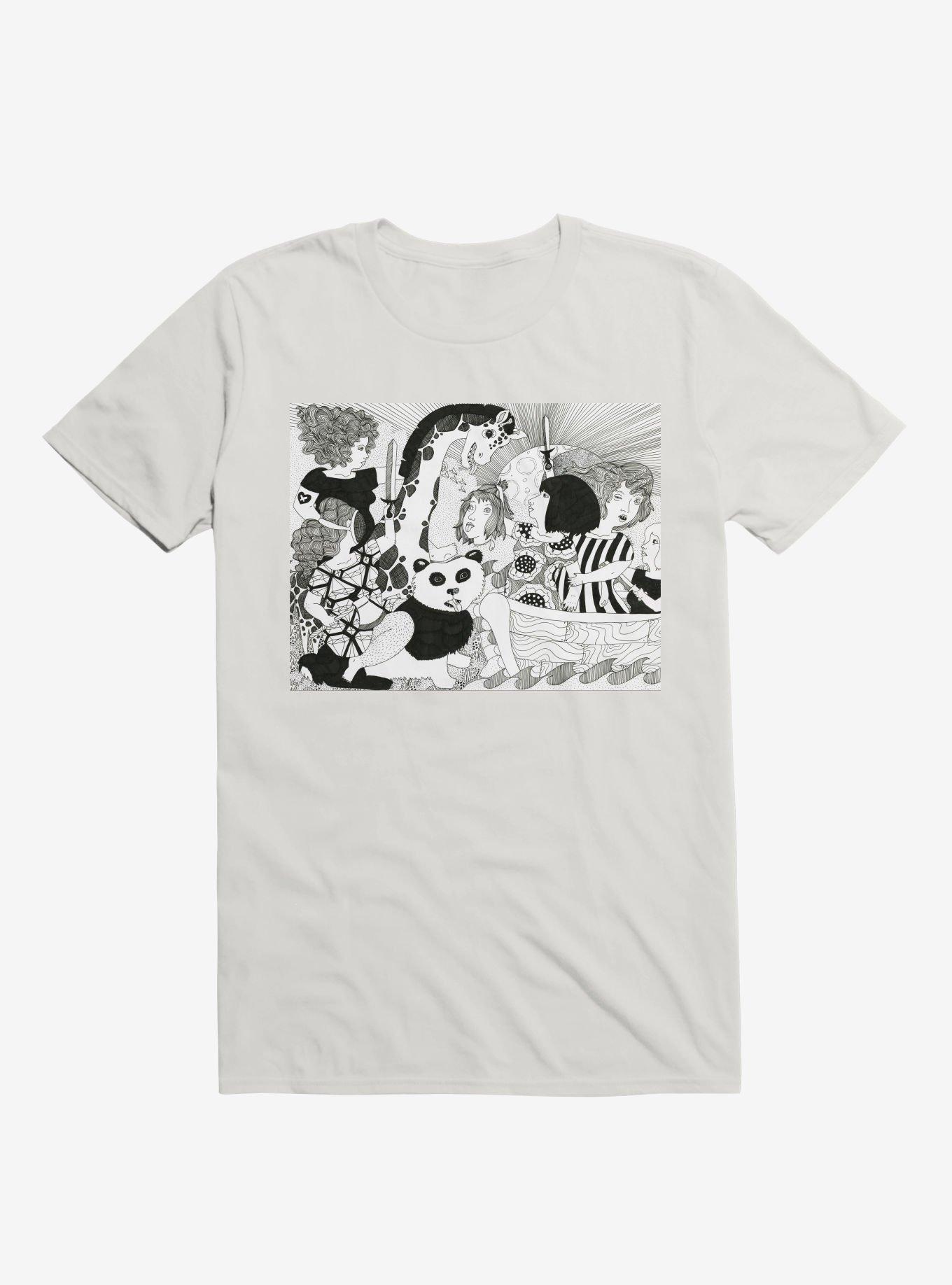 Animal Welcoming Party White T-Shirt, , hi-res