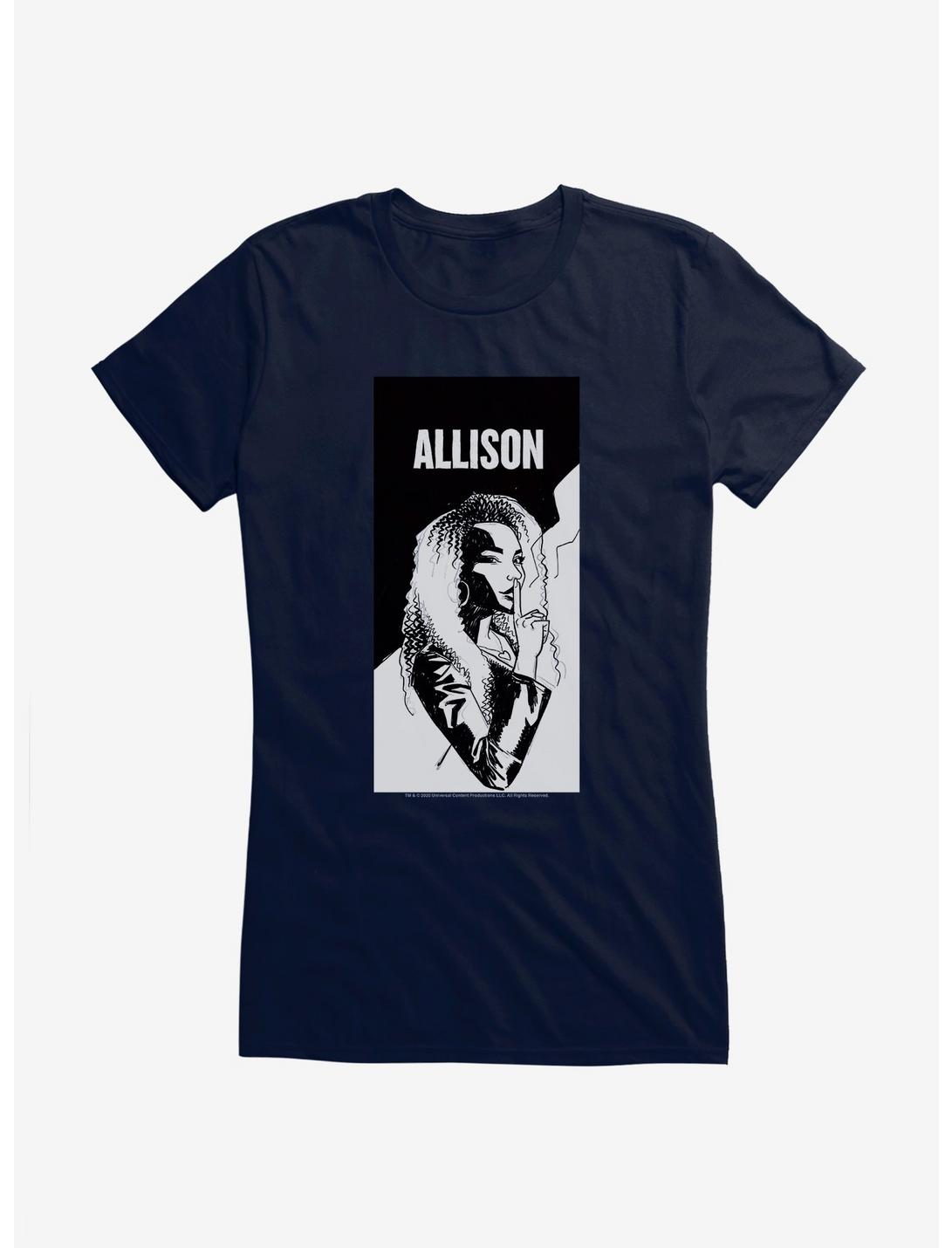 The Umbrella Academy Monochrome Allison Girls T-Shirt, , hi-res